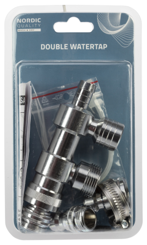 Nordic Quality Dobbelt vandkobling 3/4 Nordic Quality Dobbelt vandkobling 3/4